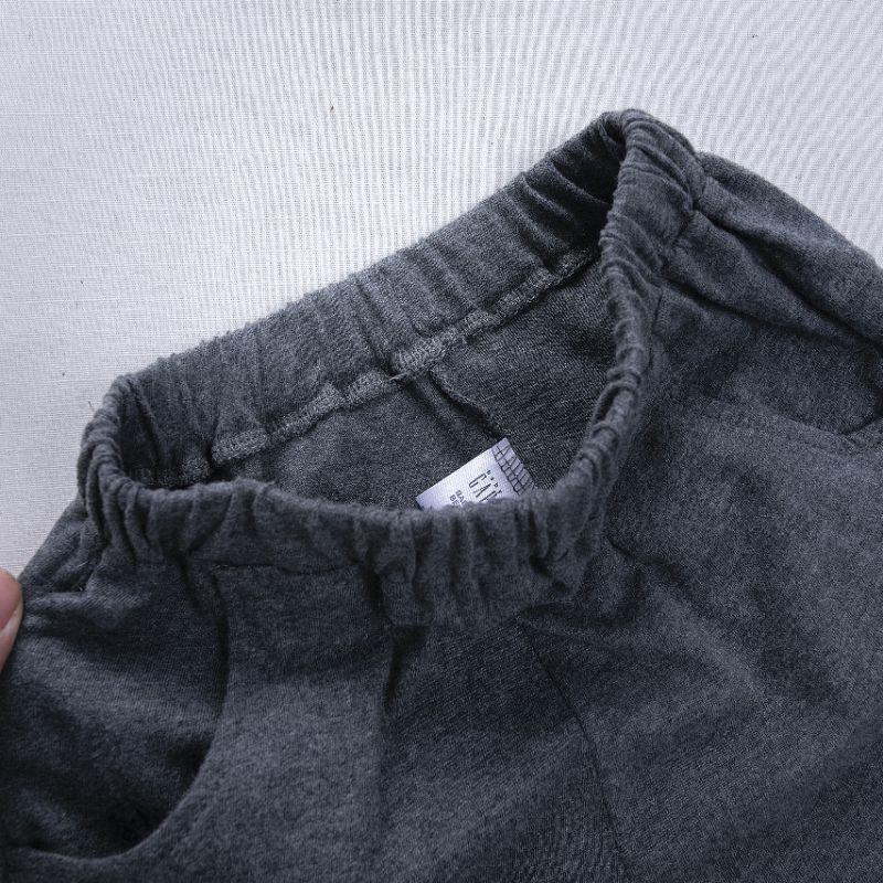 Quần dài bo gấu chất cotton size đại cho bé trai 20-48kg