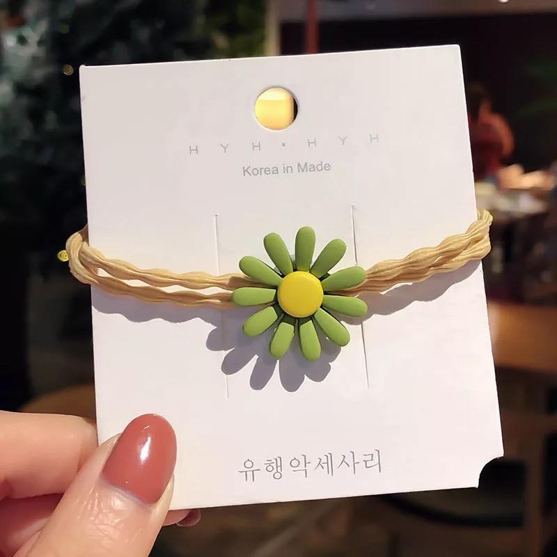 Dây chun buộc tóc hoa cúc phong cách Hàn Quốc cực xinh xắn dáng yêu S18