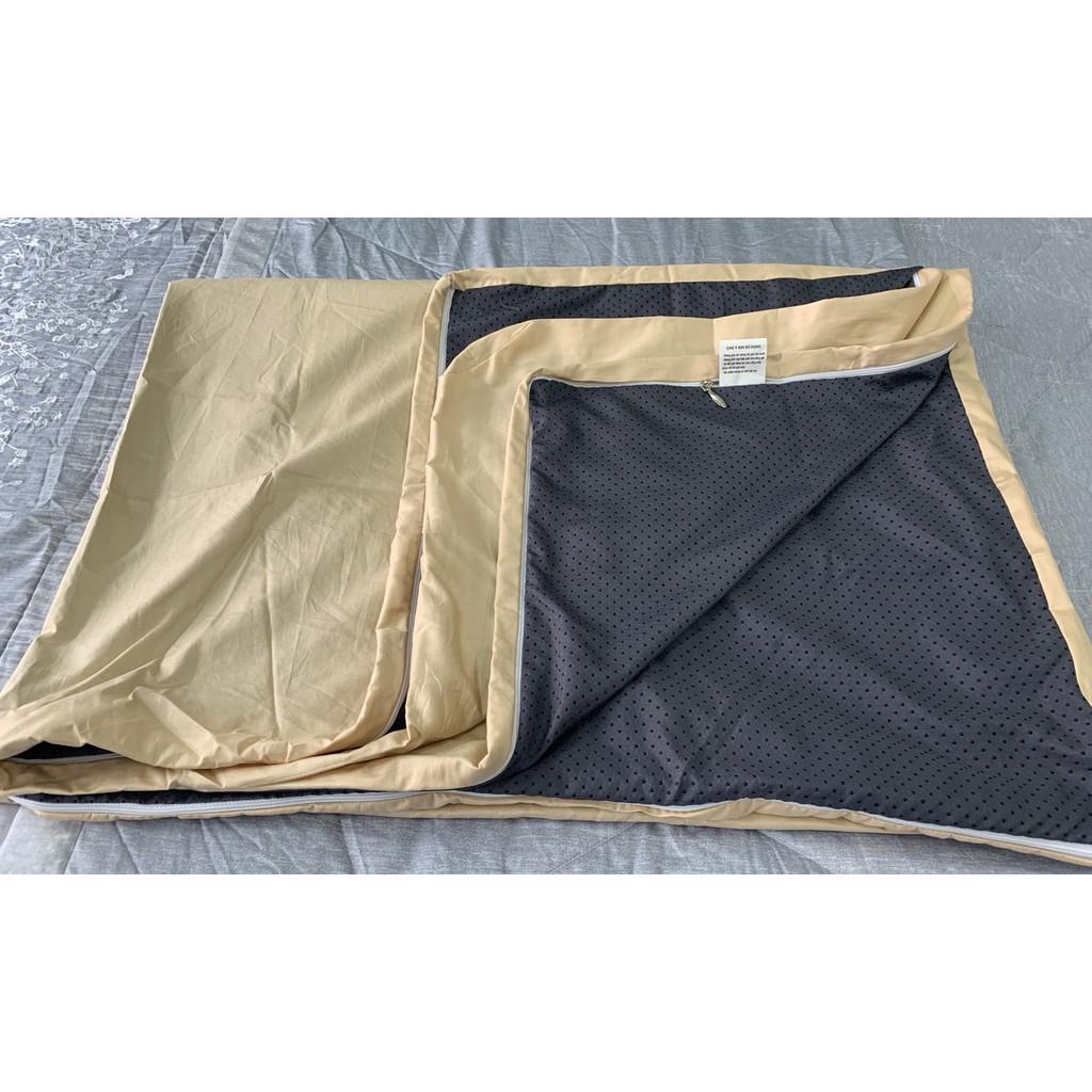 Áo bọc Topper bọc nệm Edena Cotton Có Dây Kéo và Cao su chống trơn trượt
