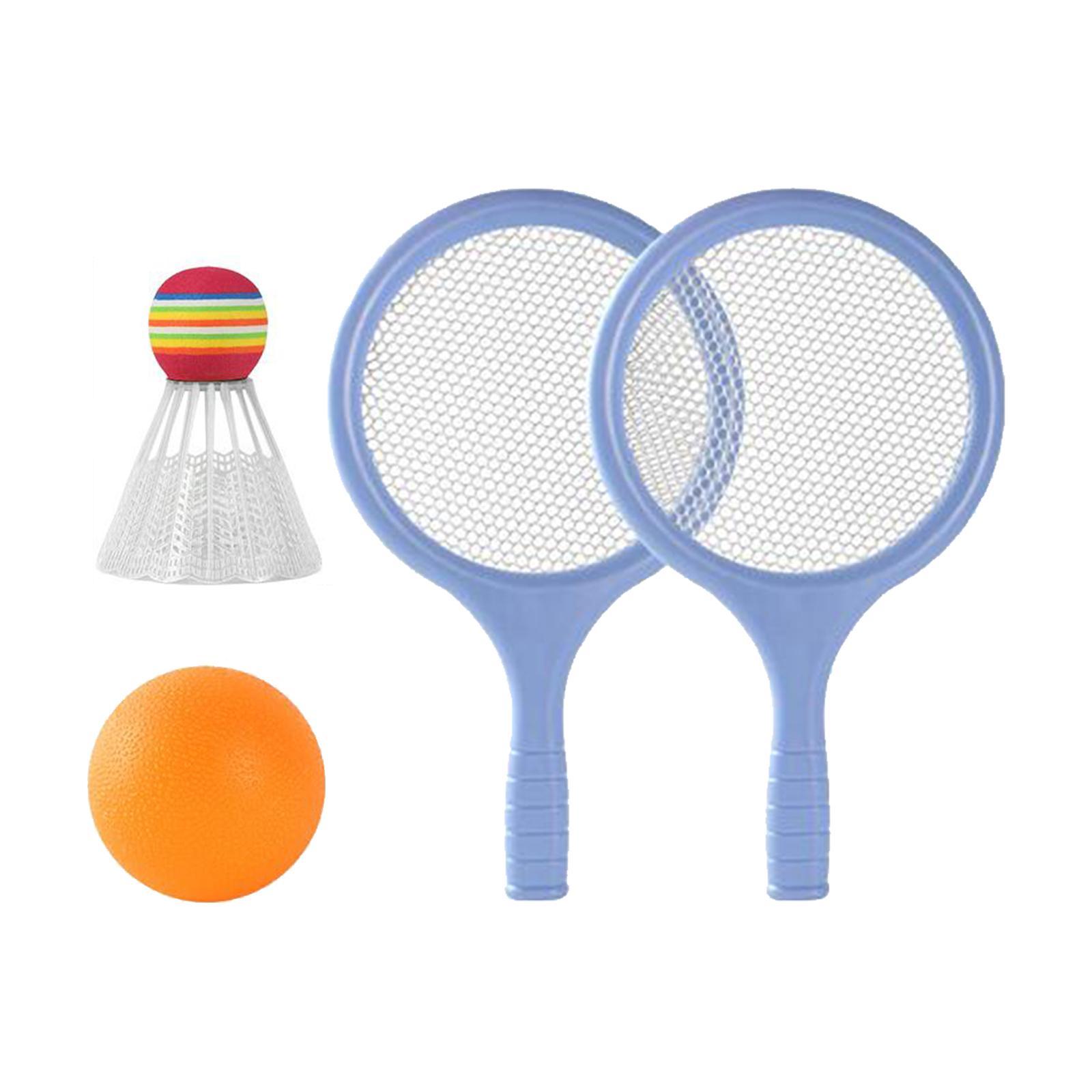 Kids Badminton Tennis Set Badminton Racket with Ball and Badminton Shuttlecock, Double Sports Durable Tennis Racquets Set for Boys, Girls