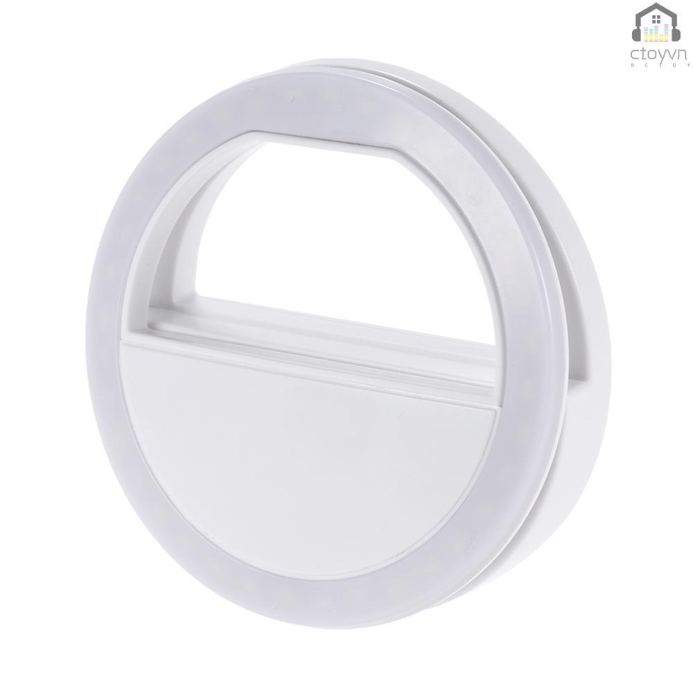 Vòng đèn LED 36 bóng có kẹp gắn điện thoại di động hỗ trợ chụp ảnh ban đêm cho PC