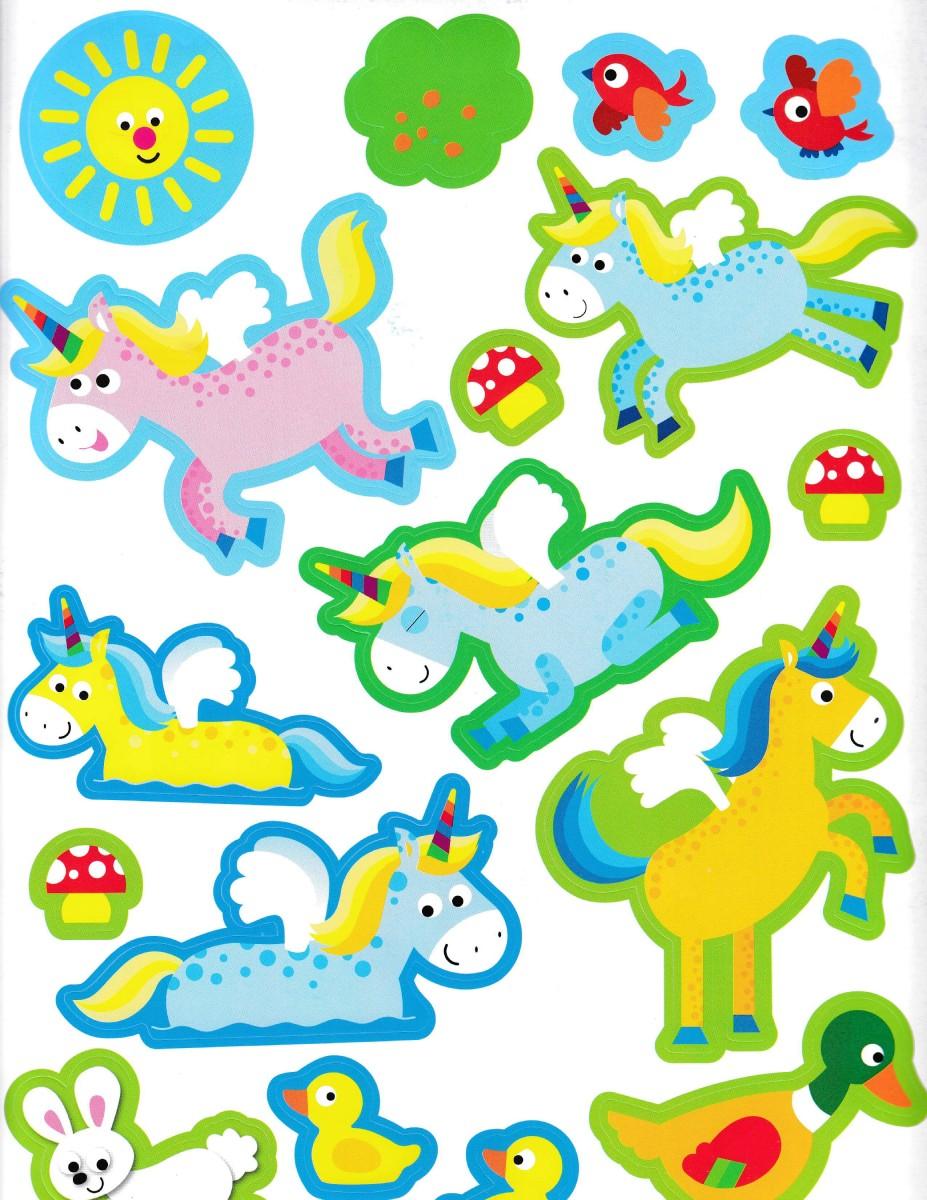 Sách Dán Hình Đầu Đời Cho Bé - Unicorns