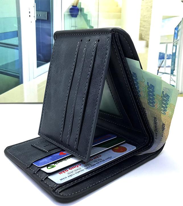 Ví da nam thời trang cao cấp full hộp đựng