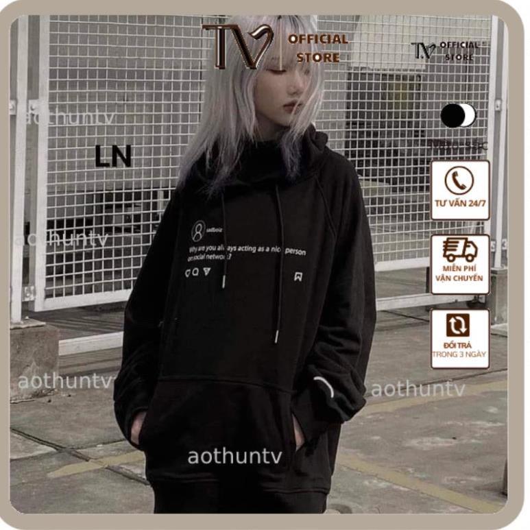 Áo Hoodie Nam Nữ Áo hoodie Sadboi máy ảnh mũ 2 lớp DA6 Nỉ thu đông dày ấm