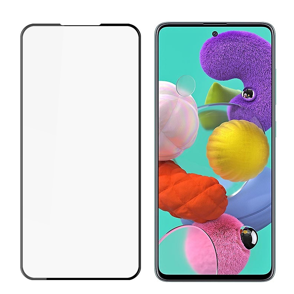 Cường lực Viền Mỏng Dành Cho Samsung Galaxy A51 KHÔNG LẤN MÀN