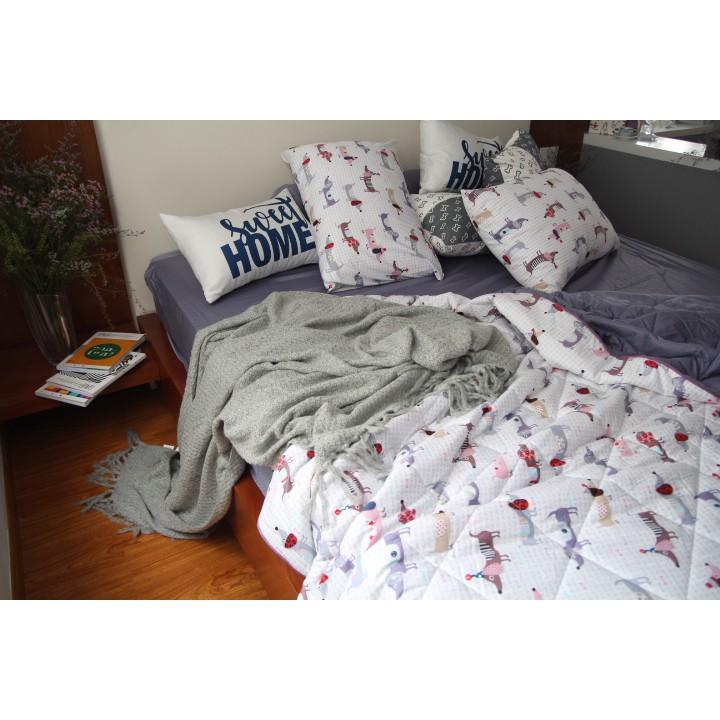 Chăn Ga Gối Niam Cotton dễ thương dành cho bế yêu 1M4 - 1M6 - 1M8 mã CMB.03