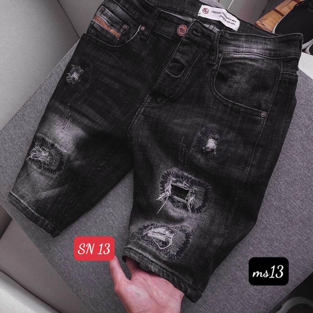 Quần Short Nam Rách chất Jean Co Giãn thời trang cao cấp phong cách Hàn Quốc MuradFashion MS950