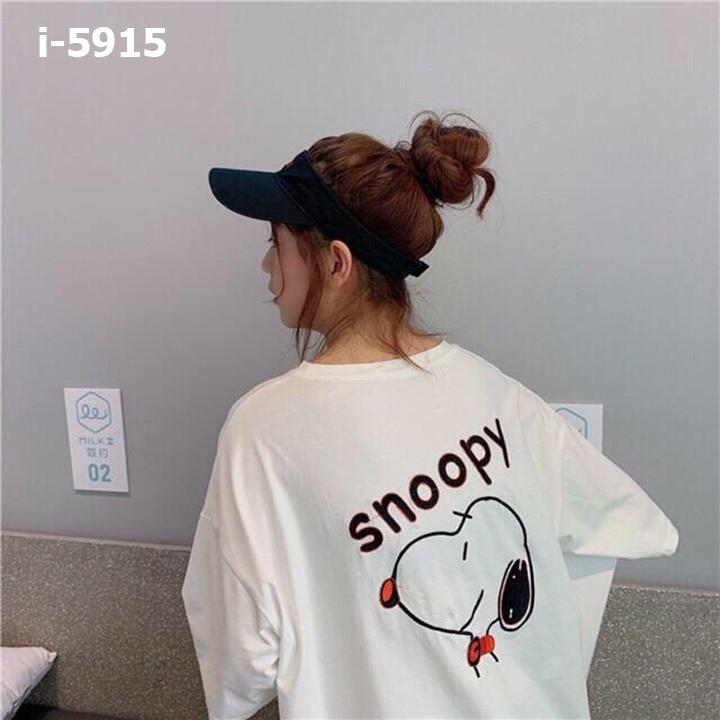 Áo Thun Unisex Nữ Chú Chó snoopy Hoạt Hình