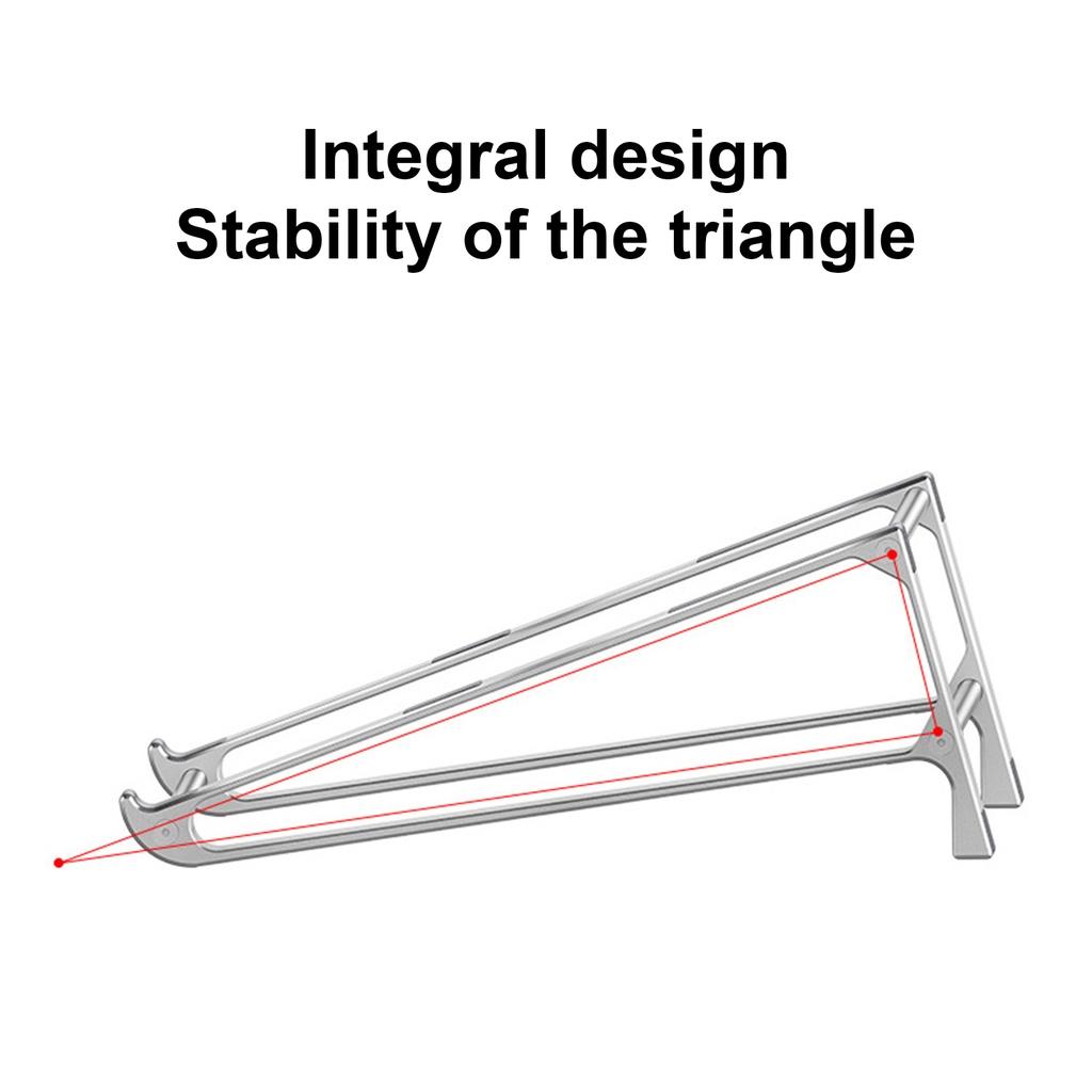 Giá đỡ laptop bằng hợp kim nhôm chống trầy tiện dụng