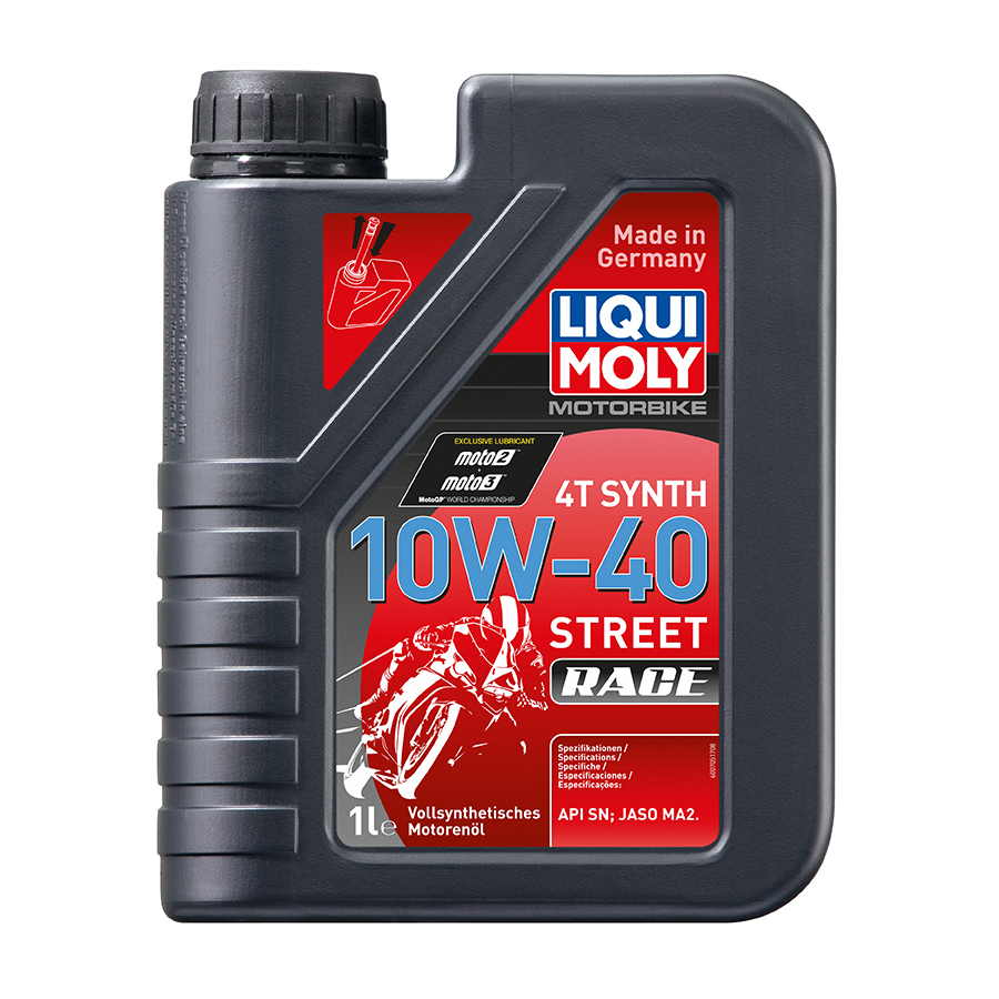 Dầu Nhớt Tổng Hợp  Xe Máy Liqui Moly 20753 4T SYNTH 10W40 Race (SN)