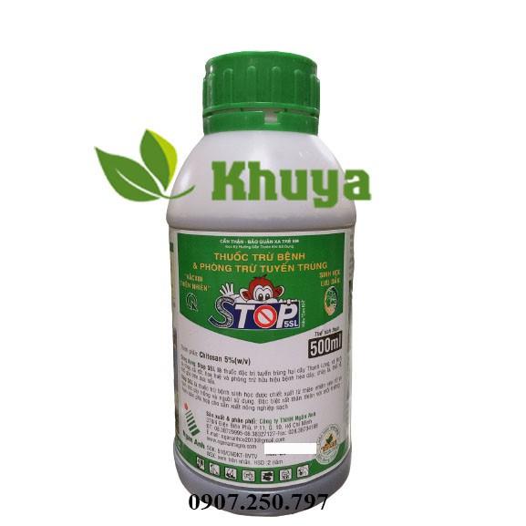 Thuốc trừ bệnh và phòng trừ tuyến trùng Stop 5SL chai 500ml