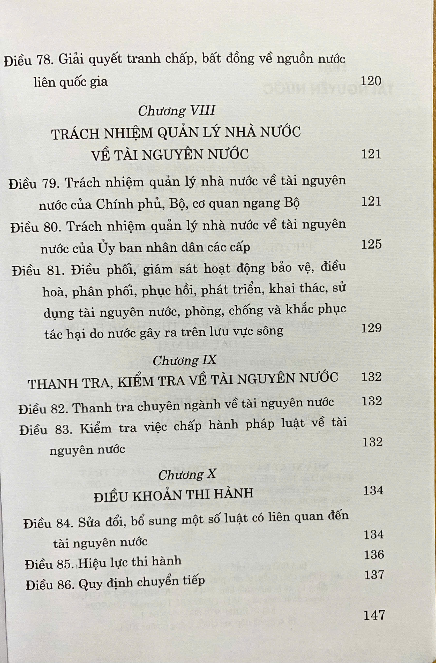 Luật Tài Nguyên Nước