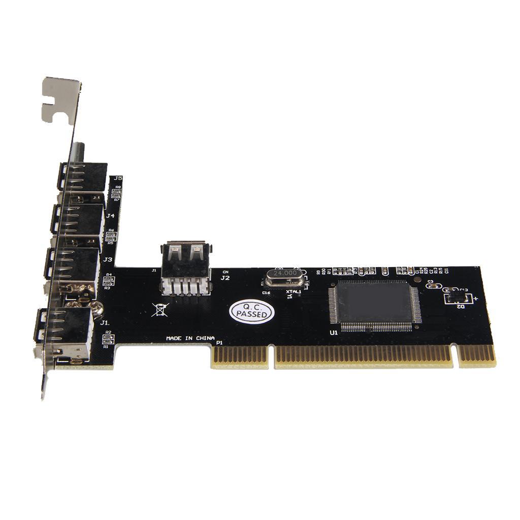 PCI to USB2.0 Multi Ports Extender Adapter USB Expansion Card for Computer
