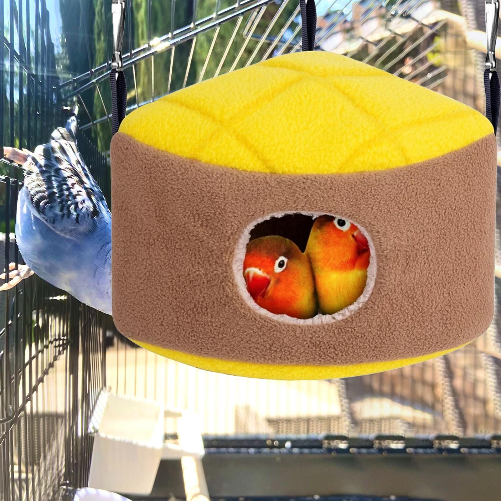 Sugar Glider Hammock Hanging Bed Fleece Soft Winter Warm Triangle Nest House for Rat, Parrot, Ferret, Hamster and Other Small Pet