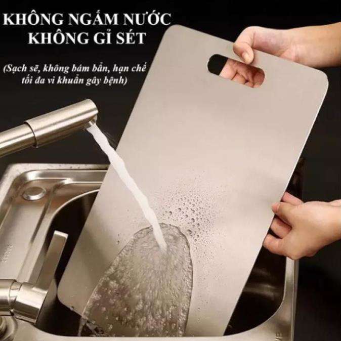 Thớt Inox Nhà Bếp Chuẩn 304 Chống Gỉ Set, Kháng Khuẩn, Khử Mùi, Tiện Dụng Cho Căn Bếp Nhà Bạn