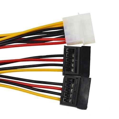 Dây cáp chuyển đổi nguồn Sata 4 pin sang 15 pin (1 cái)