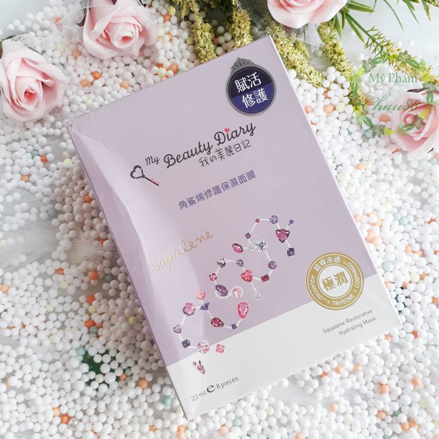 Miếng Mặt Nạ Squalene Phục Hồi Và Cấp Ẩm My Beauty Diary Squalene Restorative Hydrating Mask