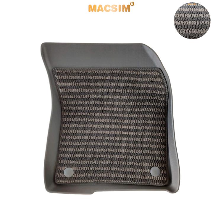 Thảm Lót Sàn 2 Lớp TPE Macsim Peugoet 3008 Chuẩn Form, Bền, Không Mùi (sd3 xám đen ct)