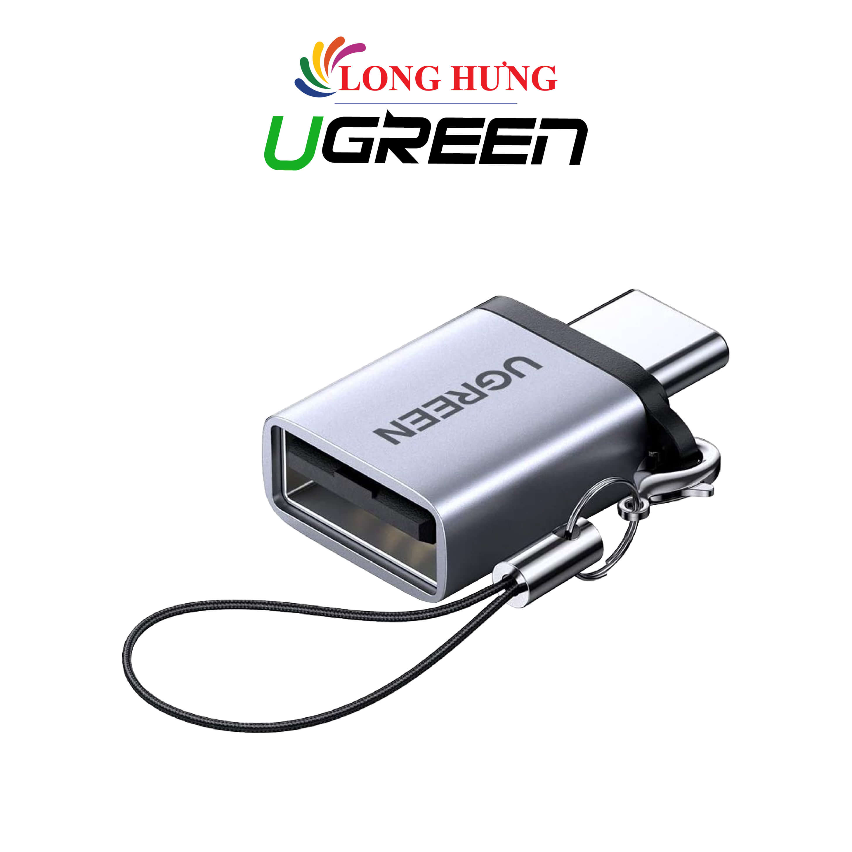 Cổng chuyển đổi Ugreen USB-C to USB 3.0 Adapter Cable with Lanyard US270 - Hàng chính hãng