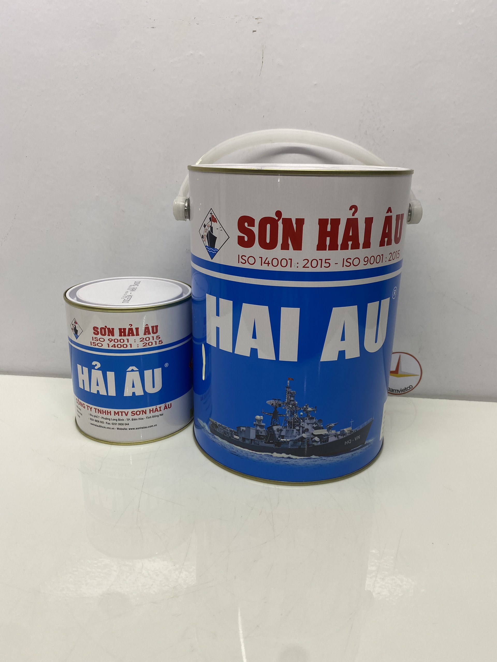 Sơn Epoxy Hải Âu màu xanh ngọc EP262 5L/Bộ