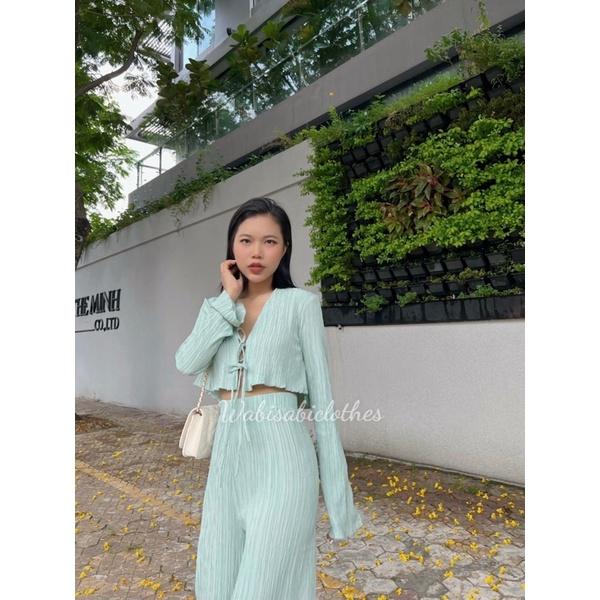 Set crop cột dây wabisabi N0203
