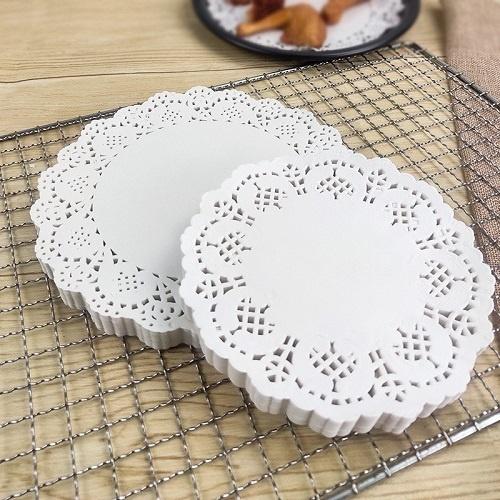 Giấy Nến Thấm Dầu Ăn Thực Phẩm Chịu Nhiệt, Chống Ẩm, Chống Thấm, Hút Dầu Mỡ Họa Tiết Hoa Văn Đục Lỗ