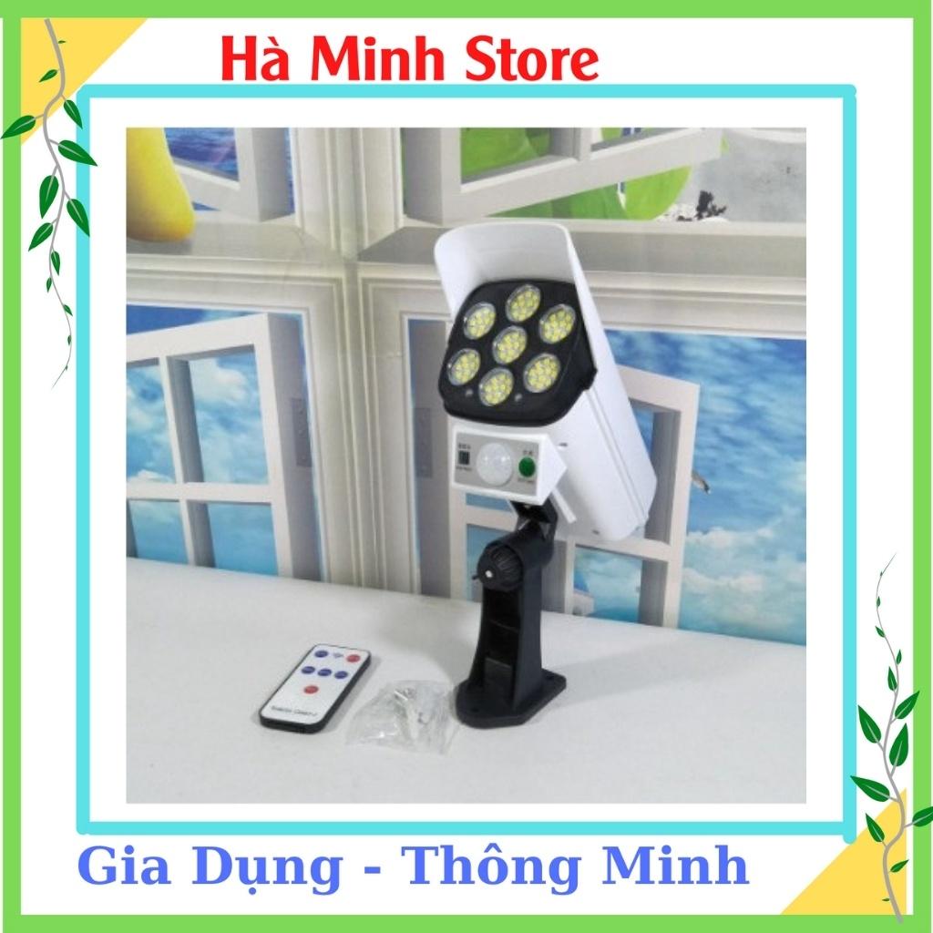 Đèn Năng Lượng Mặt Trời Giả Camera, 3 Chế Độ Sáng, Cảm Biến Chuyển Động, Có Điều Khiển - Đèn Chống Trộm