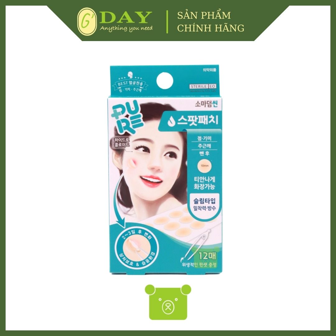 Miếng Dán Mụn, Ngăn Ngừa Sẹo Somaderm Thin (12 miếng)