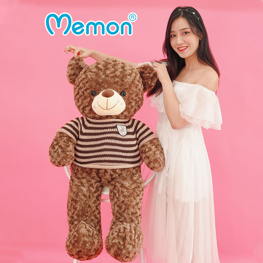 Gấu Bông Teddy Socola 80cm-1m1 - 1m4 Cao Cấp Memon, Gấu Bông Cute Khổng Lồ - Qùa Tặng Gấu Bông