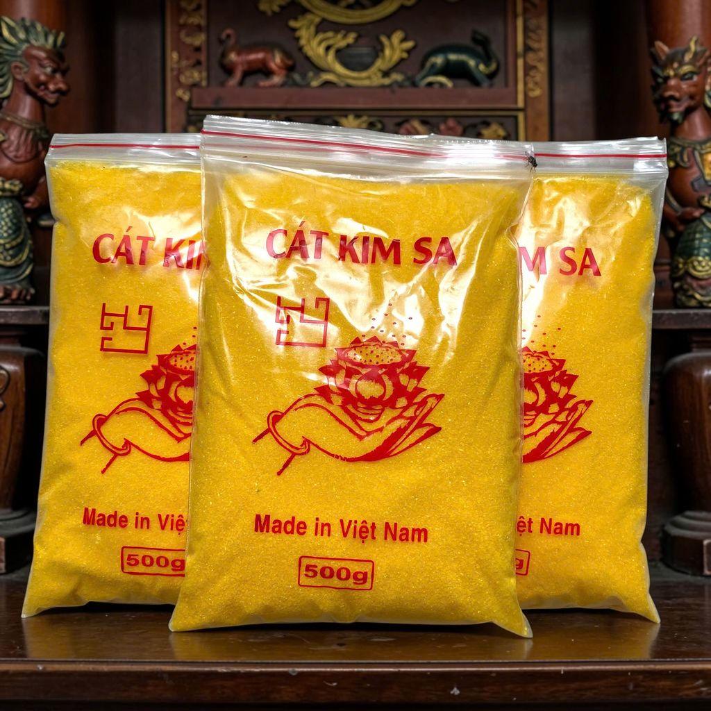 Cát Kim Sa Phong Thủy RỒNG VIỆT - Thạch Anh Tự Nhiên Hút Tài Lộc, Vận May
