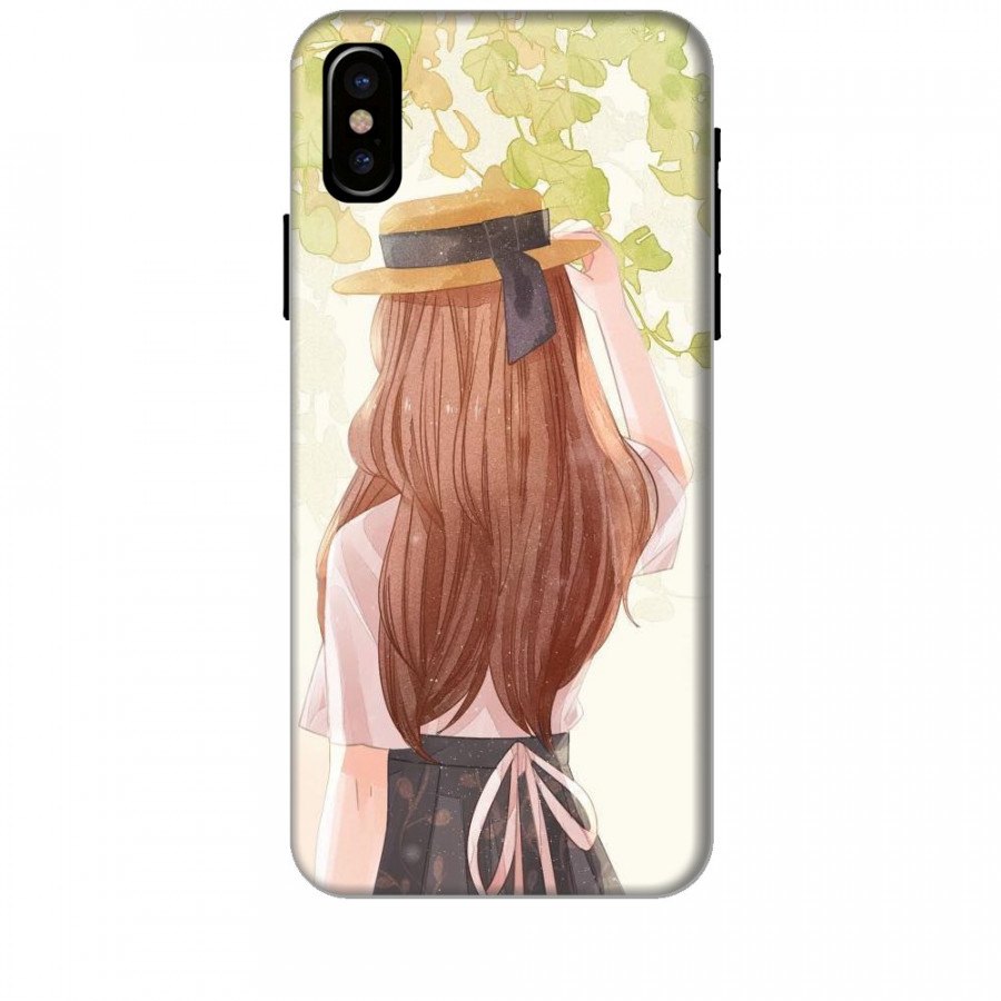Ốp lưng dành cho điện thoại IPHONE X Phía Sau Một Cô Gái