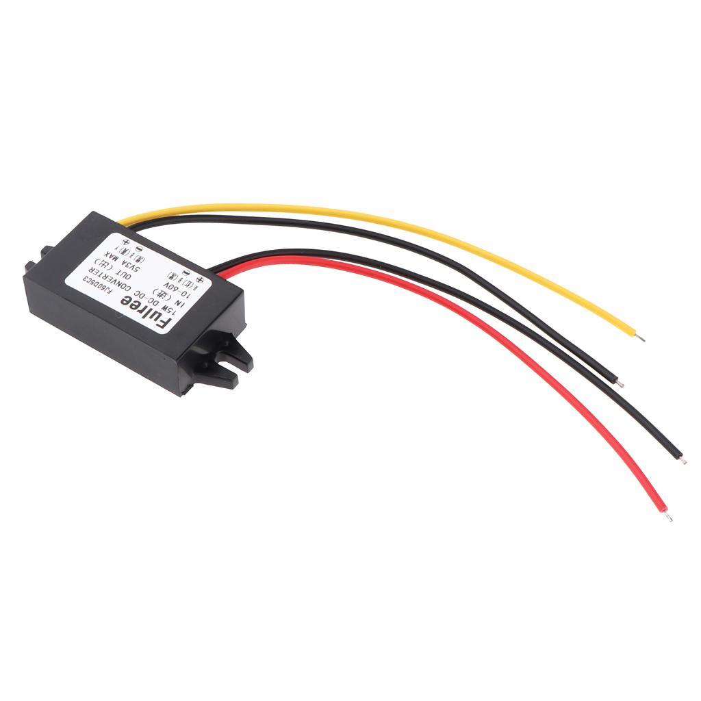 10-60V To 5V 3A 15W DC/DC Buck Converter  Car  Module