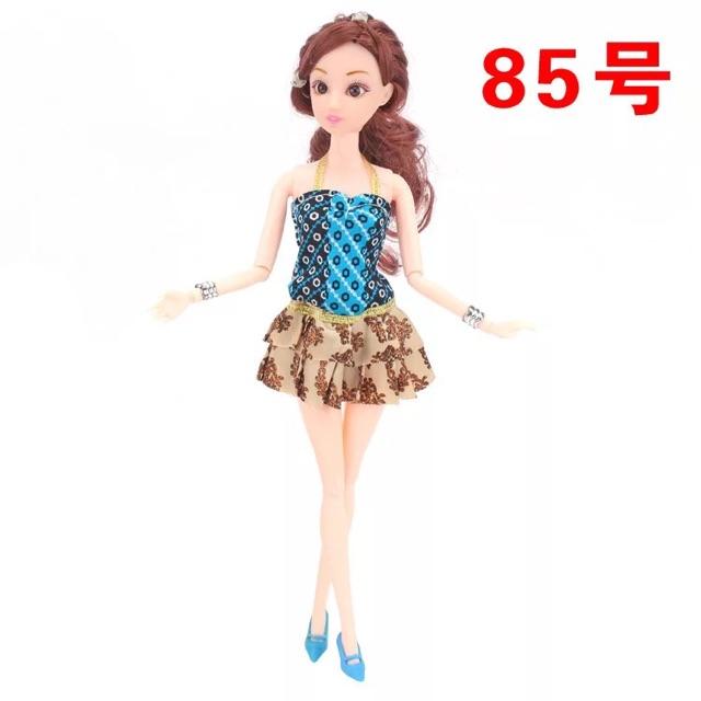 Đầm búp bê 30cm - xanh