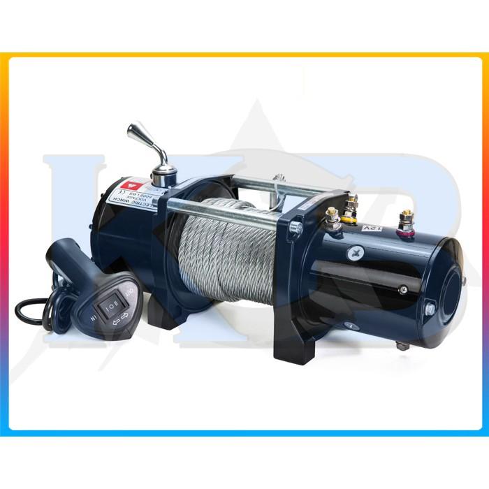 Tời Ắc Quy, Cứu Hộ Ô Tô 3000lbs Nguồn 12V-24V