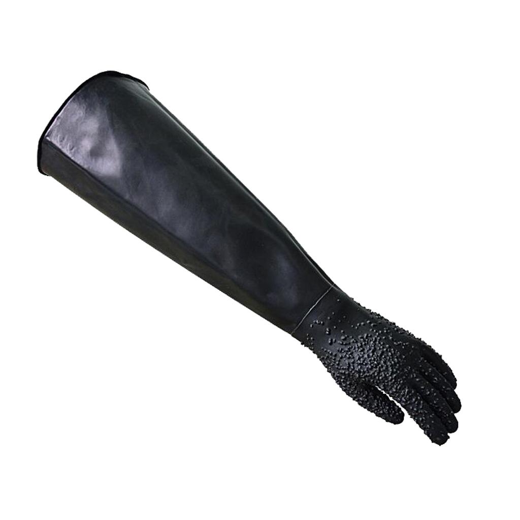 68 Cm Tay Trái Bảo Vệ Làm Việc Găng Tay Phun Cát Vụ Nổ Tủ 27