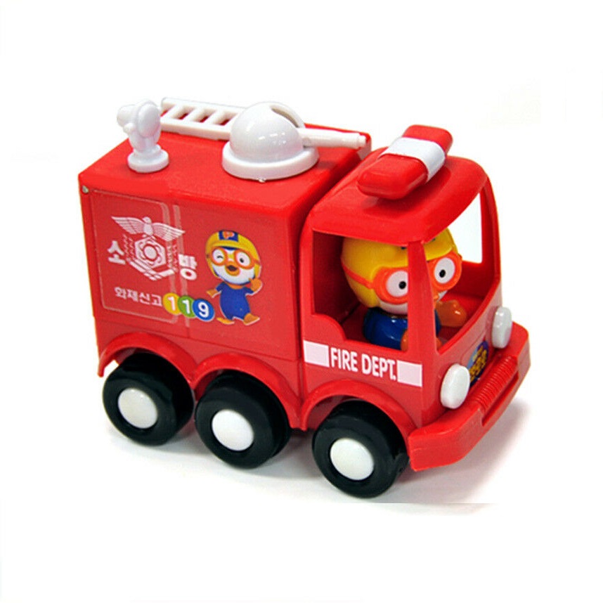 Combo 2 Xe Cứu Hỏa Và Cứu Thương Pororo (Fire Truck and Ambulane) PRM21038180 Nhập Khẩu Từ Hàn Quốc