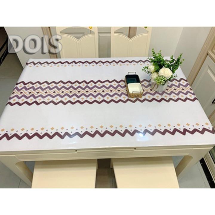 Khăn Trải Bàn Cao Cấp Nhựa PVC Chống Thấm Nước, Chống Bám Bẩn Cho Bàn Ăn, Bàn Phòng Khách