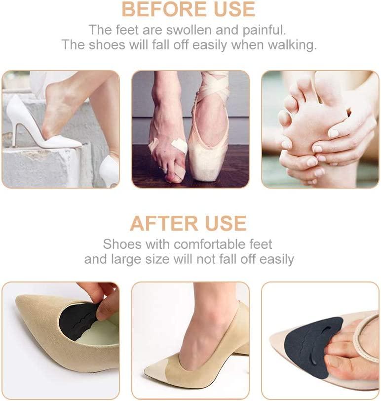 2 cặp miếng đệm ngón chân Có thể điều chỉnh cắm ngón chân Chất độn giày có thể tái sử dụng