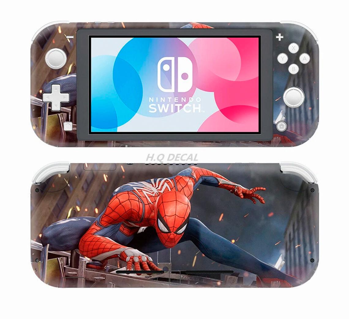 Skin decal dán Nintendo Switch Lite mẫu Spiderman (dễ dán, đã cắt sẵn)