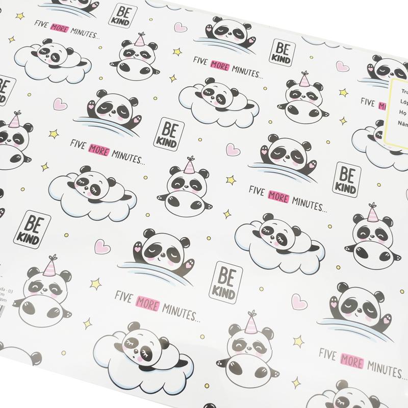 Bao Tập 2 Trong 1 Bìa Kiếng Panda - The Sun 03 (5 Tờ/Xấp)