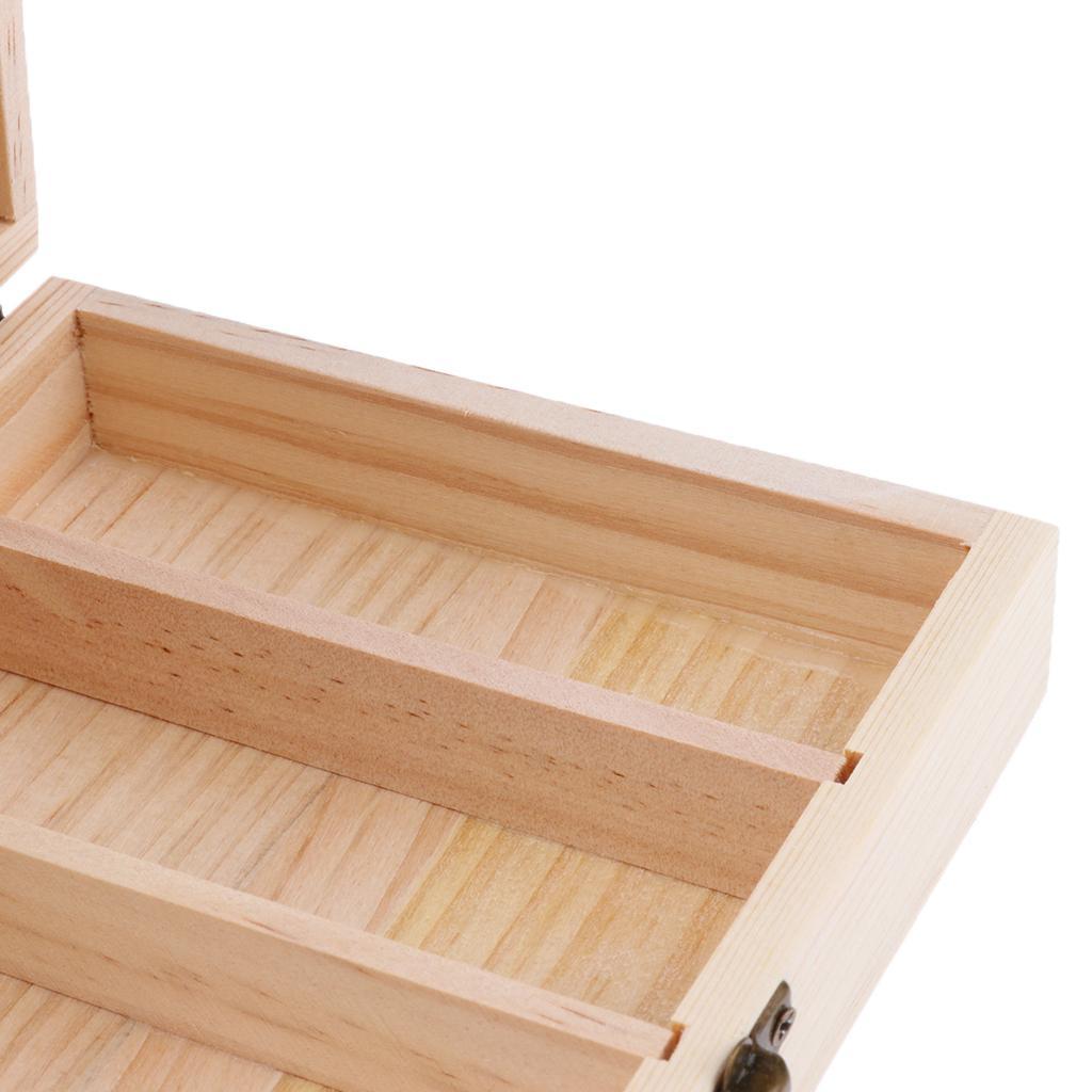 4 Slots Essential Oil Wooden Box Storage Case Large Organizer for 30ML Oil Best for Keeping Your Oils Safe