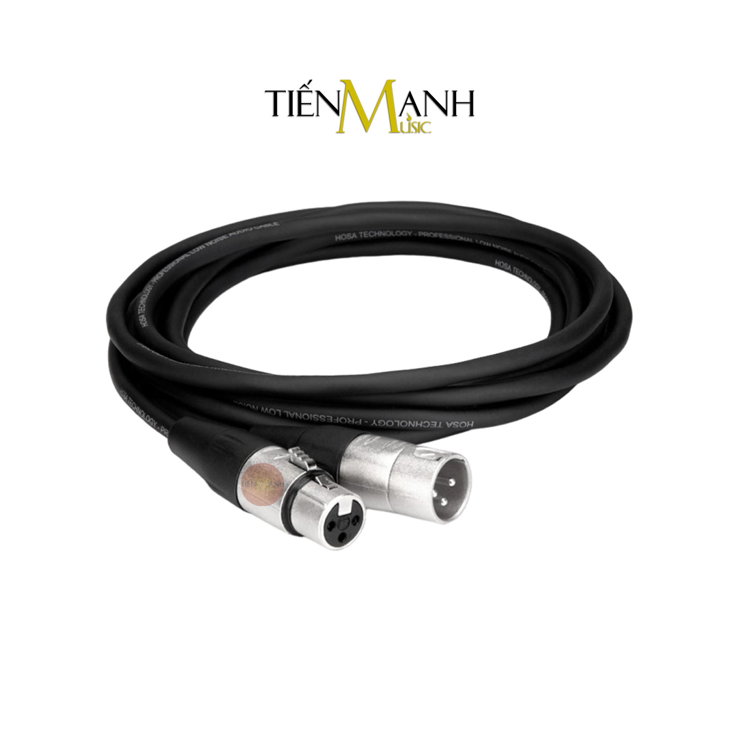 Dây Cáp Tín Hiệu Hosa XLR Pro REAN 2 Đầu Canon XLR Balanced HXX-001.5, 003, 005, 010, 015, 020, 030, 050, 100 Cable Đực sang Cái XLR3F to XLR3M Hàng Chính Hãng - Kèm Móng Gẩy DreamMaker