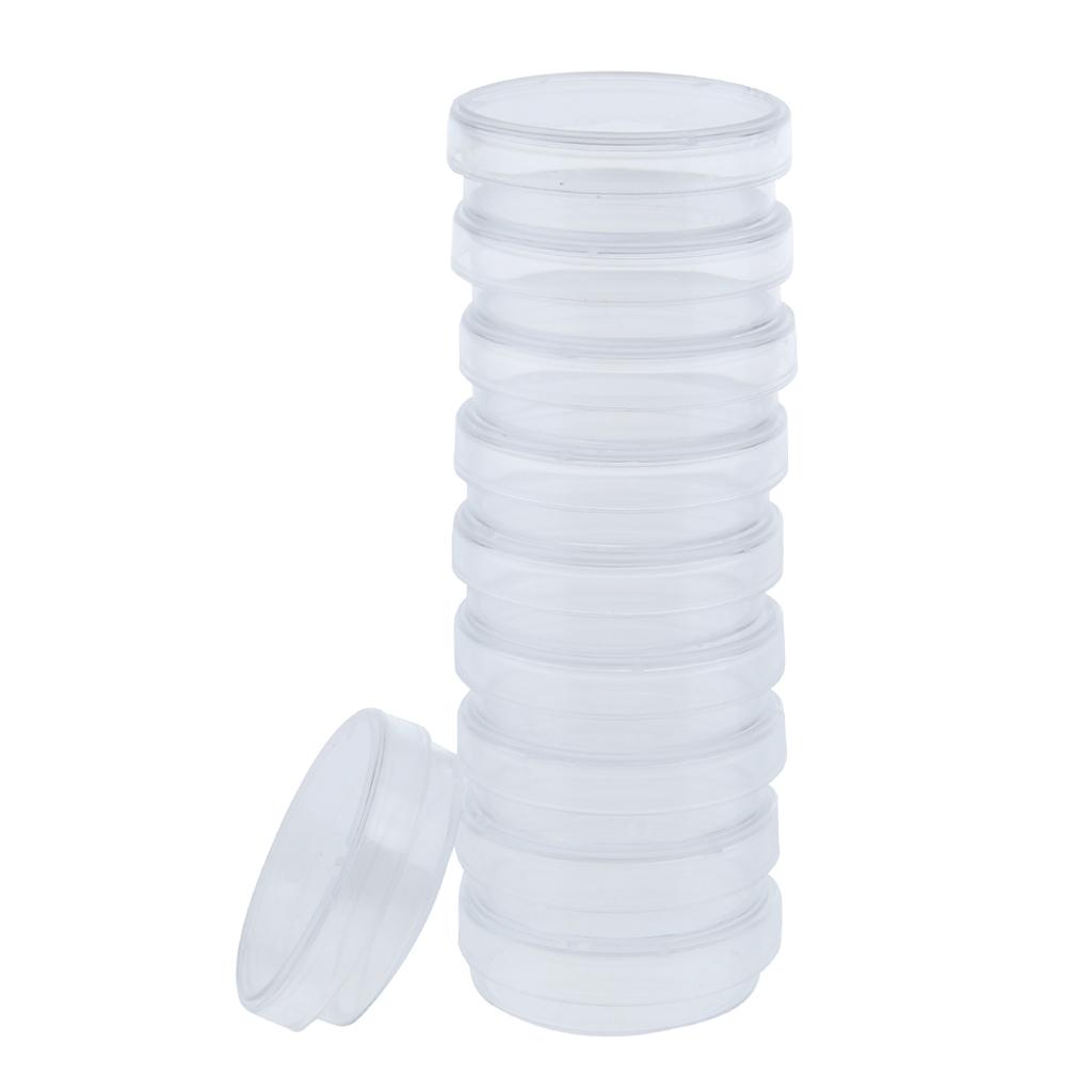 Set 10 Đĩa Petri Nuôi Cấy Mô Tế Bào Bằng Nhựa Cao Cấp