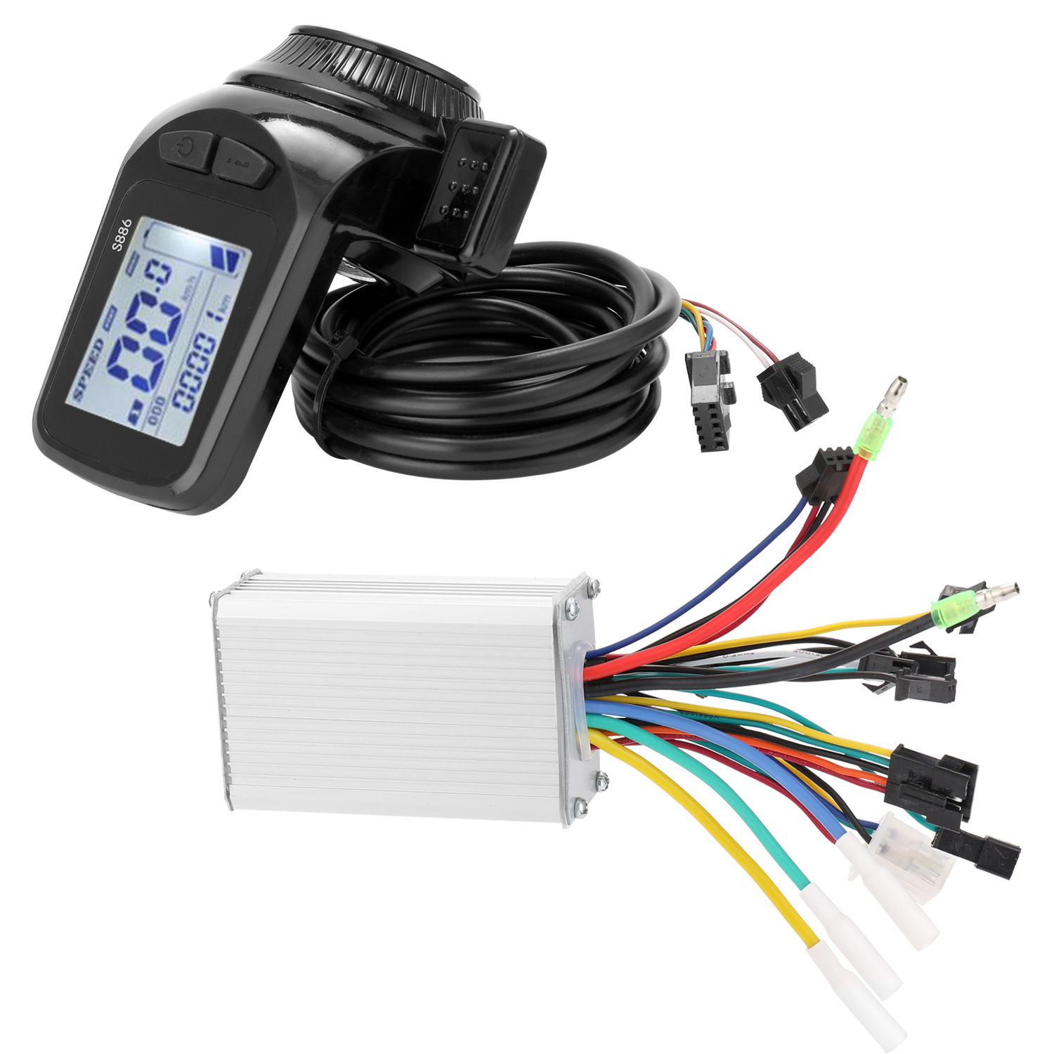Màn hình LCD hiển thị rõ trạng thái và dữ liệu, đèn nền giúp bạn nhìn rõ màn hình trong môi trường thiếu sáng, các nút bấm thao tác nhanh, dễ sử dụng dành cho xe đạp của bạn
