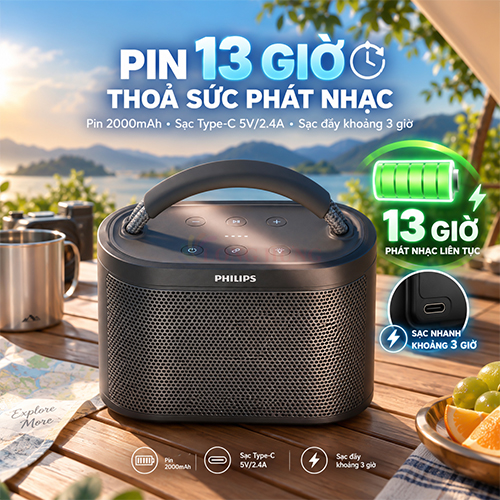 Loa Bluetooth Philips TAS4200DM/70 - Hàng chính hãng