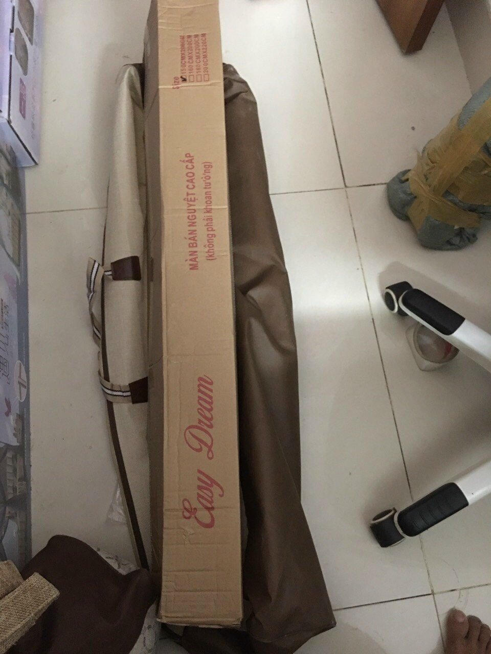 Màn khung không phải khoan tường inox cao cấp -vải tuyn mắt nhỏ chống muỗi