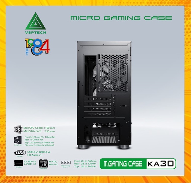 Thùng CASE VSPTECH GAMING KA30 - Hàng chính hãng