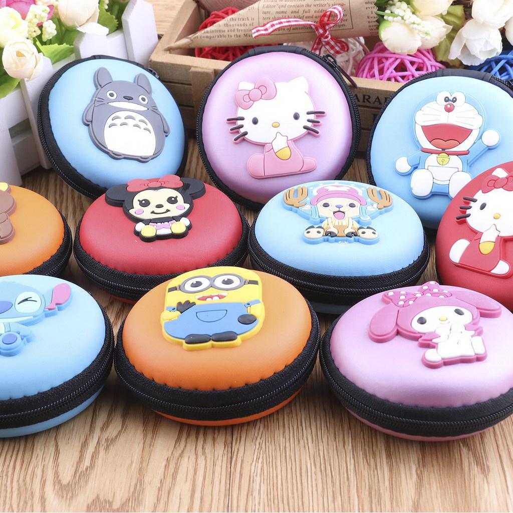 BÓP TRÒN MINI KHÓA KÉO ĐỰNG TAI NGHE, CÁP SẠC ,TRANG SỨC NHỎ HÌNH THÚ ĐÁNG YÊU