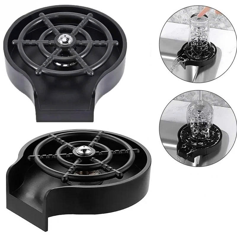 [Tặng dây cấp INOX] Khay Rửa Ly Dụng Cụ Rửa Ly Cốc Siêu Nhanh - Quầy Bar, Quán Coffee, Gia Đình