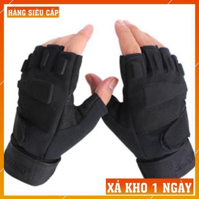 Găng Tay Nam Tập GYM Tập Tạ - Bao Tay Phượt Lính Mỹ Blackhawk Đi Xe Máy Đi Phượt